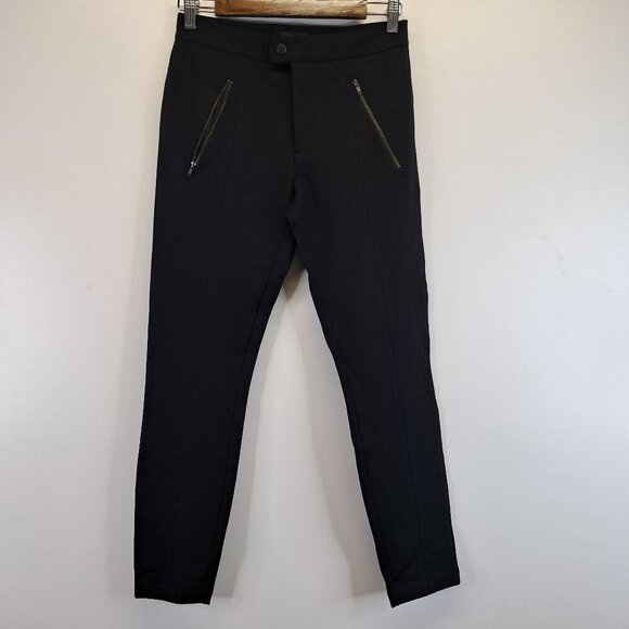 J. Crew Black Pixie Ponte Pants Size 4S - Picture 1 of 10